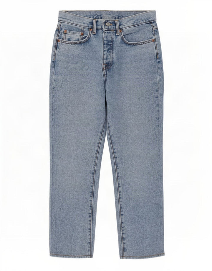 Zara Femme Jean Droit EU 36 XS W29 L25 Bleu
