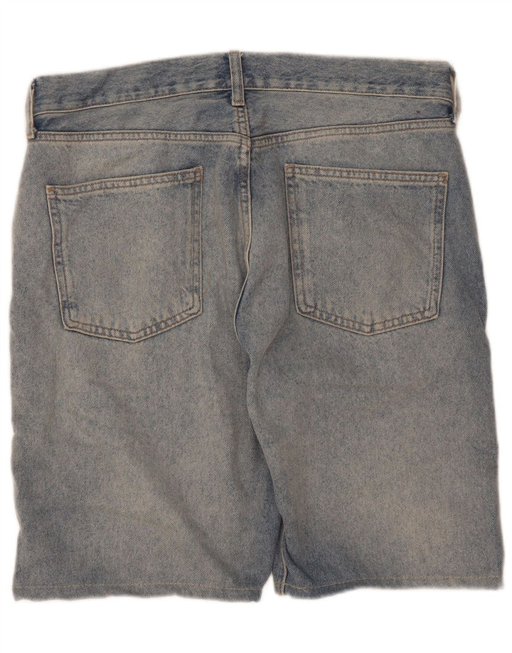 Zara Short en jean pour femme EU 38 Small W28 Bleu Coton