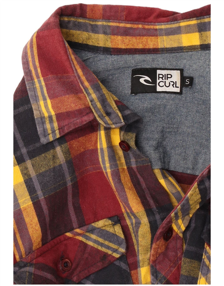 Rip Curl Chemise en flanelle pour hommes à petits carreaux rouges
