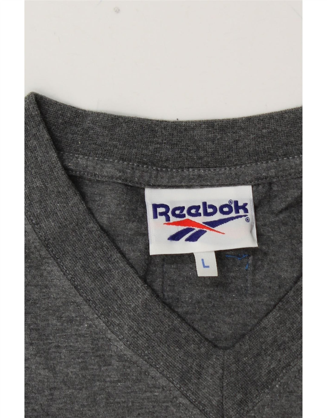 REEBOK T-Shirt Homme Haut Large Gris Coton