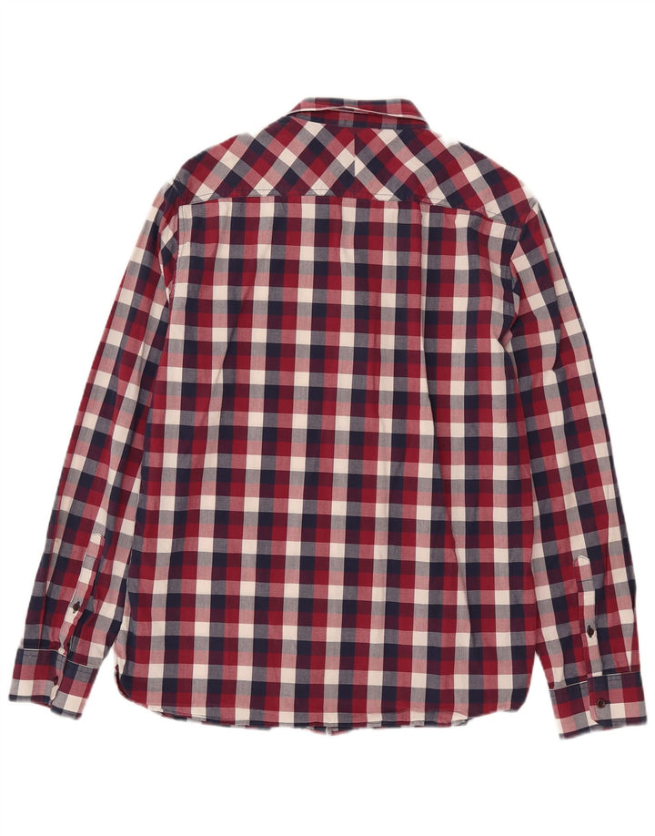 French Connection Chemise Regular Fit Homme Rouge à Carreaux en Coton