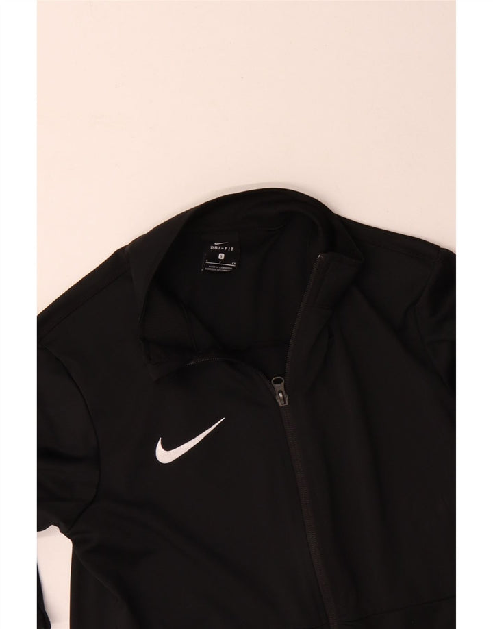 Nike Hommes Dri Fit Survêtement Top Veste Petit Noir Polyester