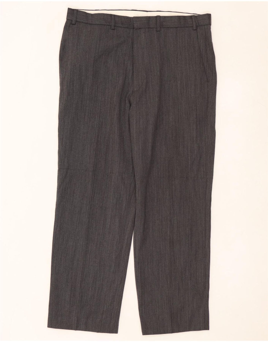 MARKS & SPENCER Pantalon Chino Droit Homme W36 L29 Gris Polyester