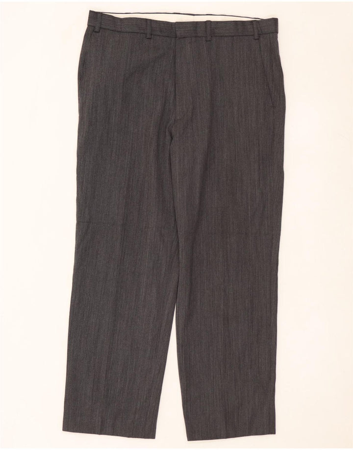 MARKS & SPENCER Pantalon Chino Droit Homme W36 L29 Gris Polyester