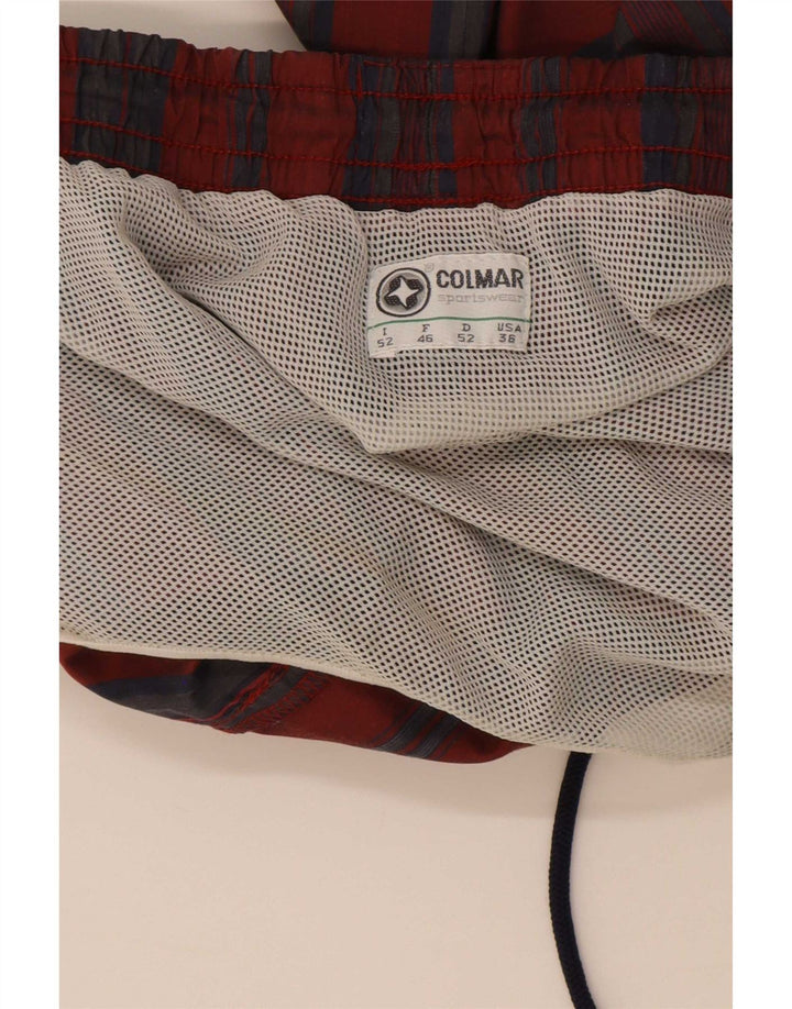 Colmar Short de Bain IT 52 Large Rouge Rayé Polyamide Homme