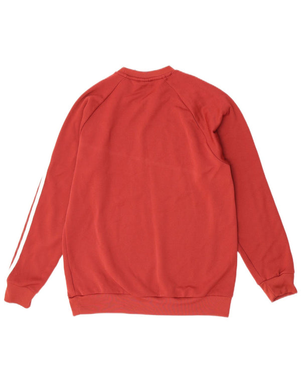 Adidas Sweat-shirt Homme Rouge Moyen Polyester