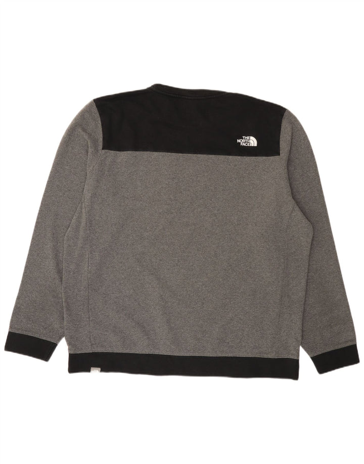 The North Face Sweat-shirt pour homme 2XL Gris Colorblock Coton Moderne
