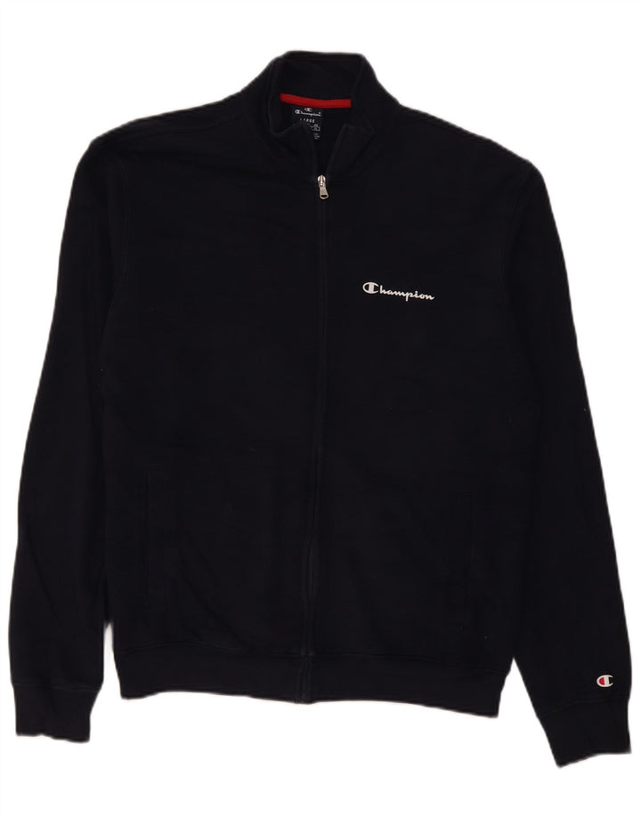Champion Veste de survêtement pour homme en coton bleu marine Taille L