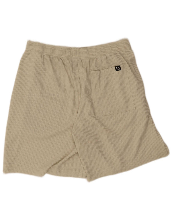 Under Armour Short de Sport Homme Large Beige Polyester