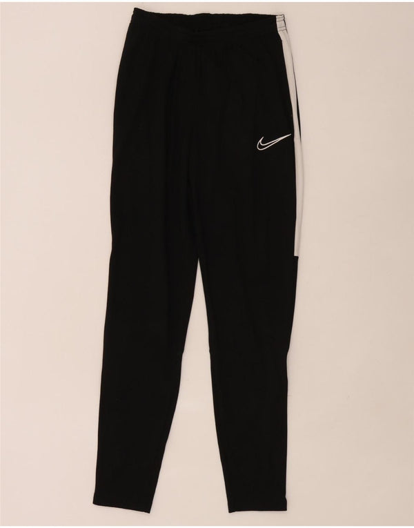 Nike Pantalon de survêtement Dri Fit pour homme Taille S en polyester color block noir