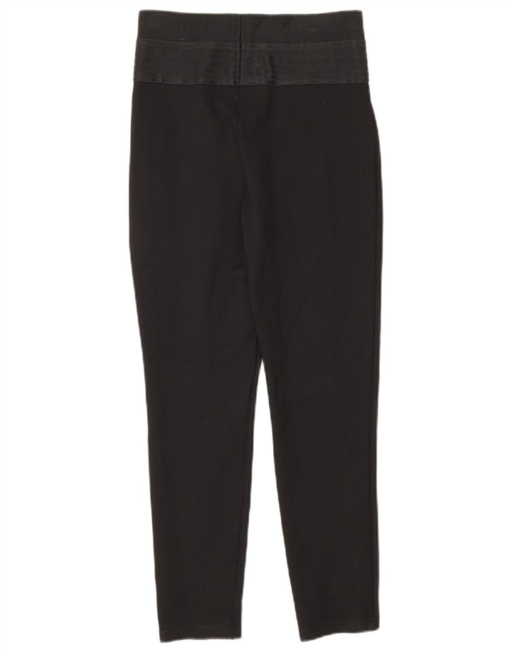 Zara Womens Crop Leggings UK 8 Petit chevrons noirs