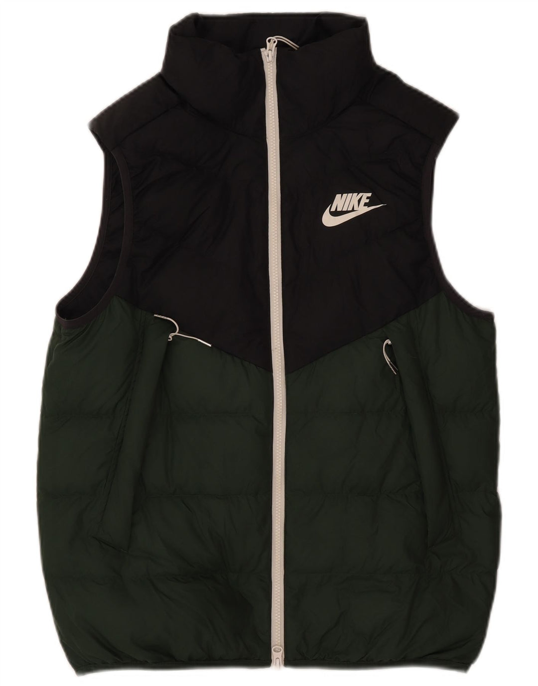 Nike Gilet rembourré pour homme UK 38 Polyester color block vert moyen