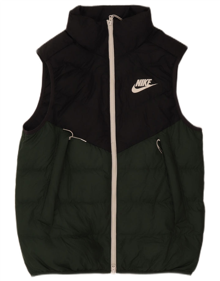 Nike Gilet rembourré pour homme UK 38 Polyester color block vert moyen