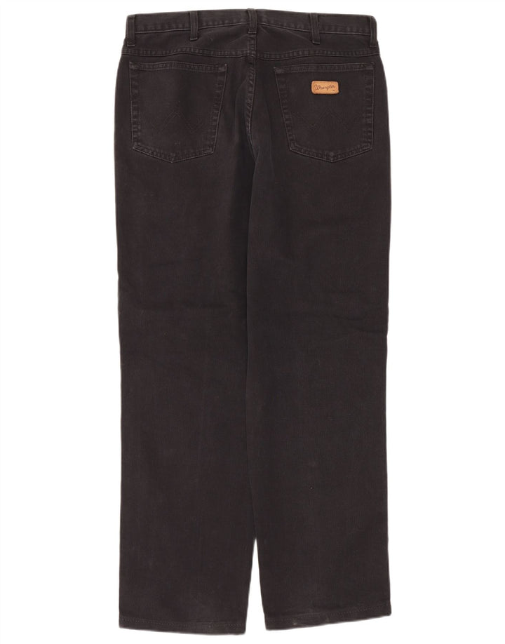 Wrangler Pantalon décontracté droit pour homme W32 L30 Noir