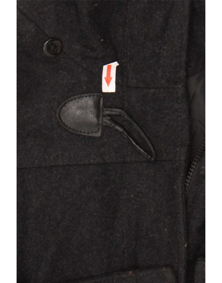 Nautica Duffle Coat Femme UK 44 Laine Noir Moyen