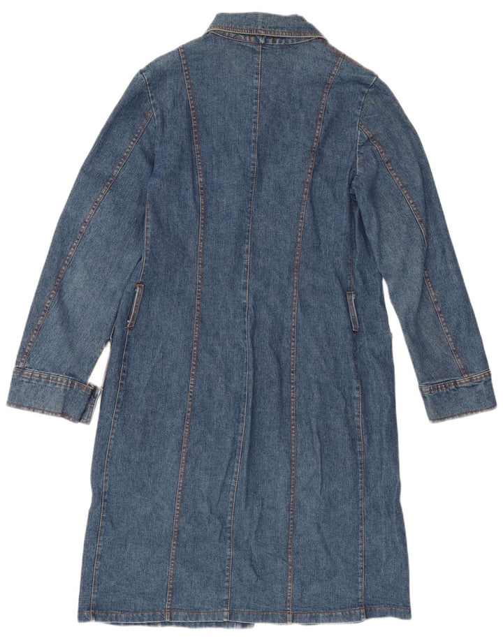Susy Mix Trench-coat en jean pour femme UK 10 Petit Bleu