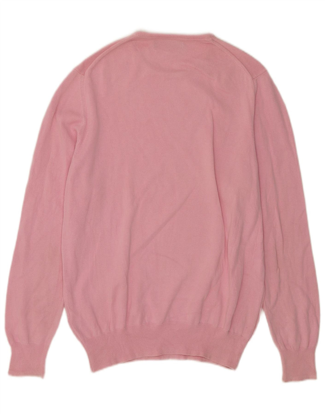 Zara Pull Col Rond Homme Rose Moyen Coton