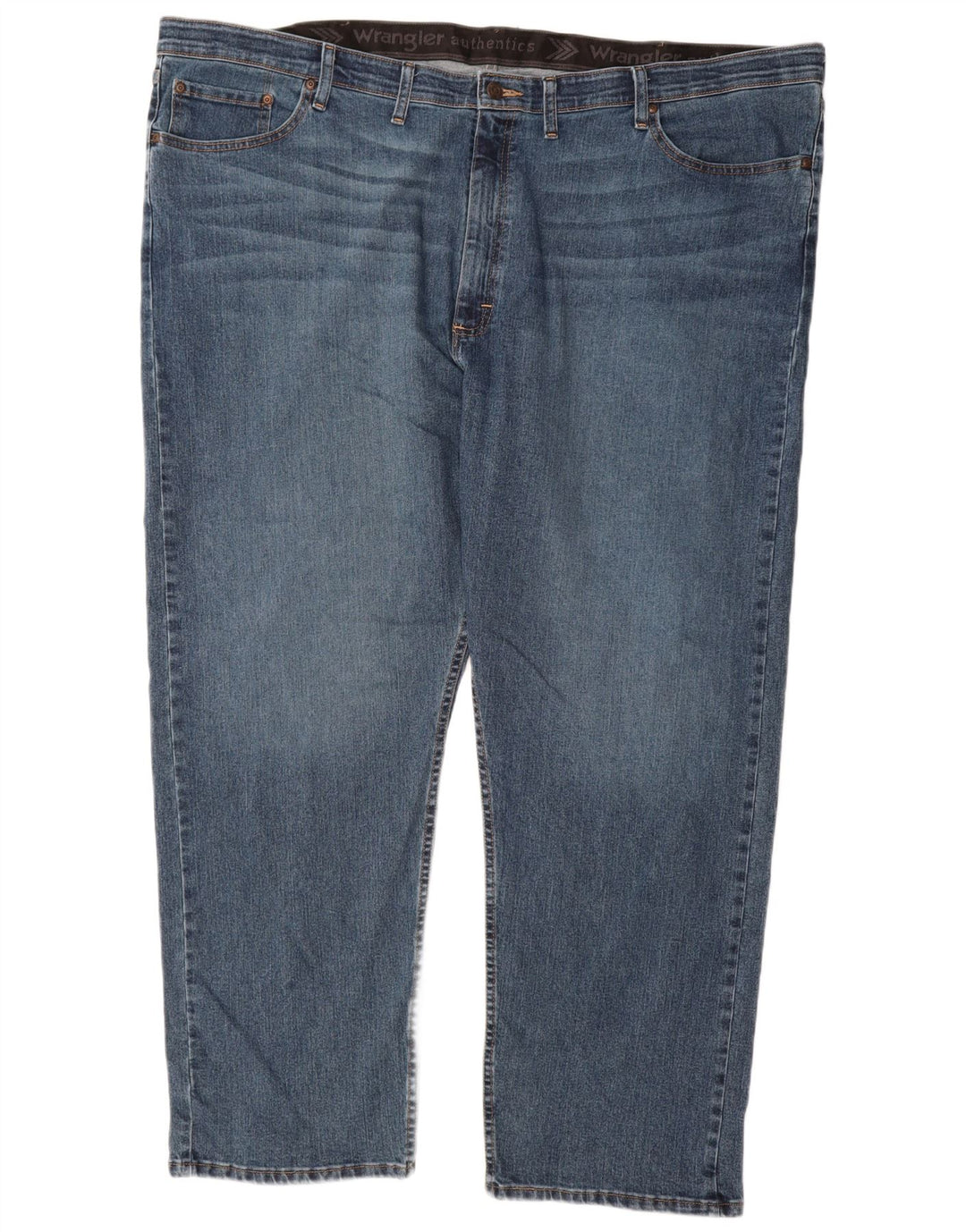 Wrangler Jean droit homme W48 L30 bleu coton