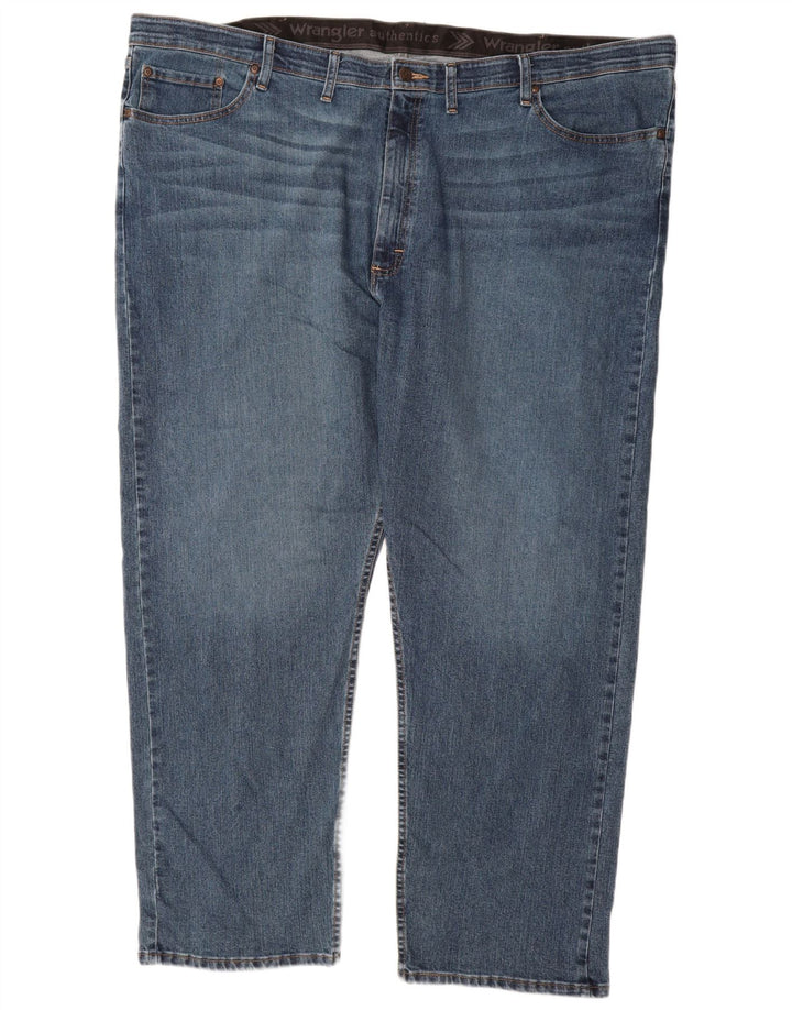 Wrangler Jean droit homme W48 L30 bleu coton