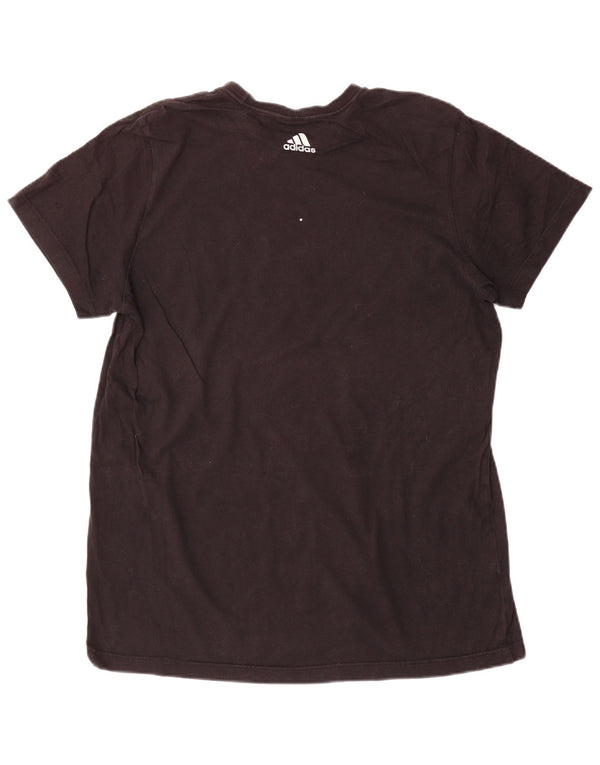 Adidas T-shirt graphique pour hommes, grand, en coton noir