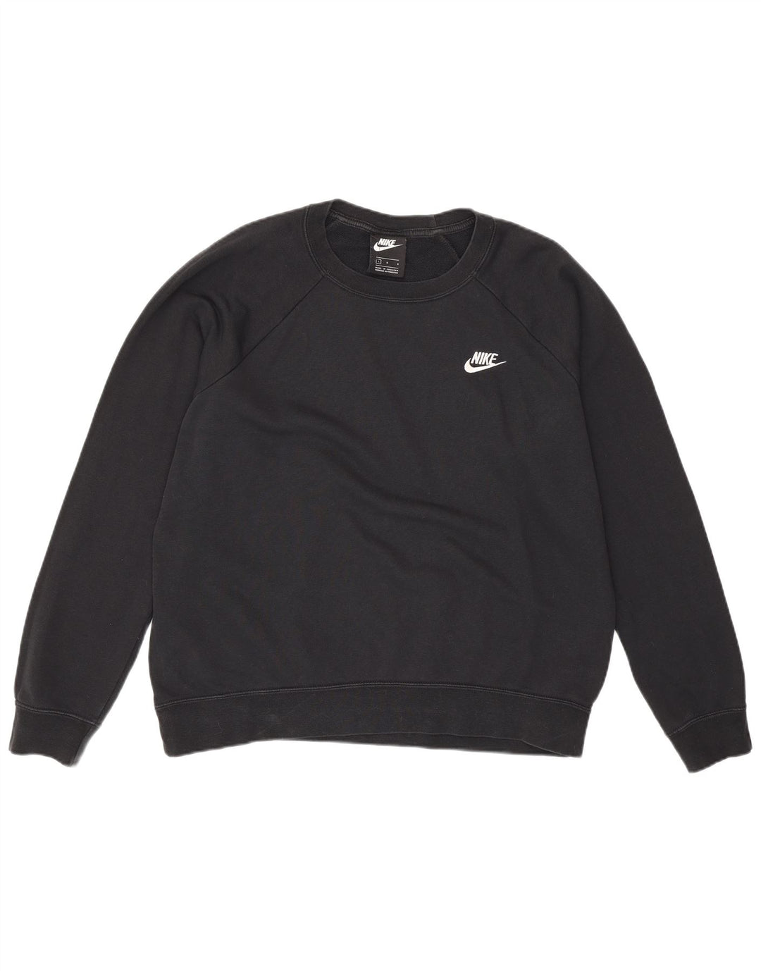 Nike Sweat-shirt pour homme en coton noir Taille L