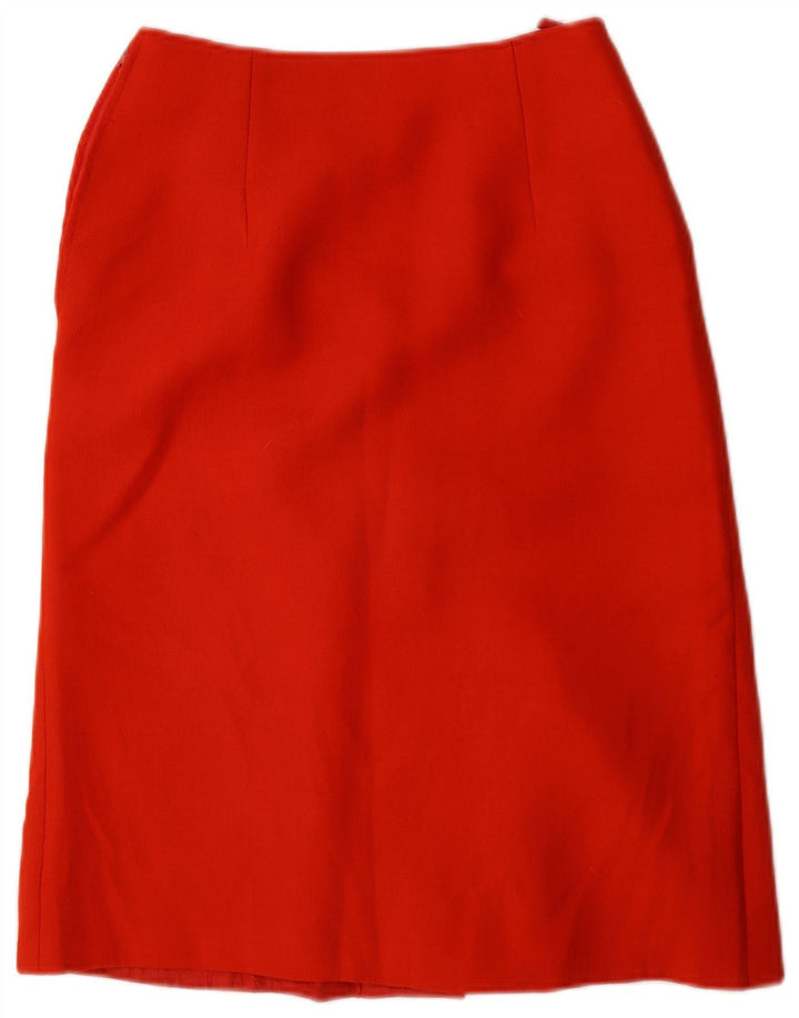 AL DUCA D'AOSTA Ensemble jupe 2 pièces 5 boutons pour femme IT 42 Medium W26 Rouge