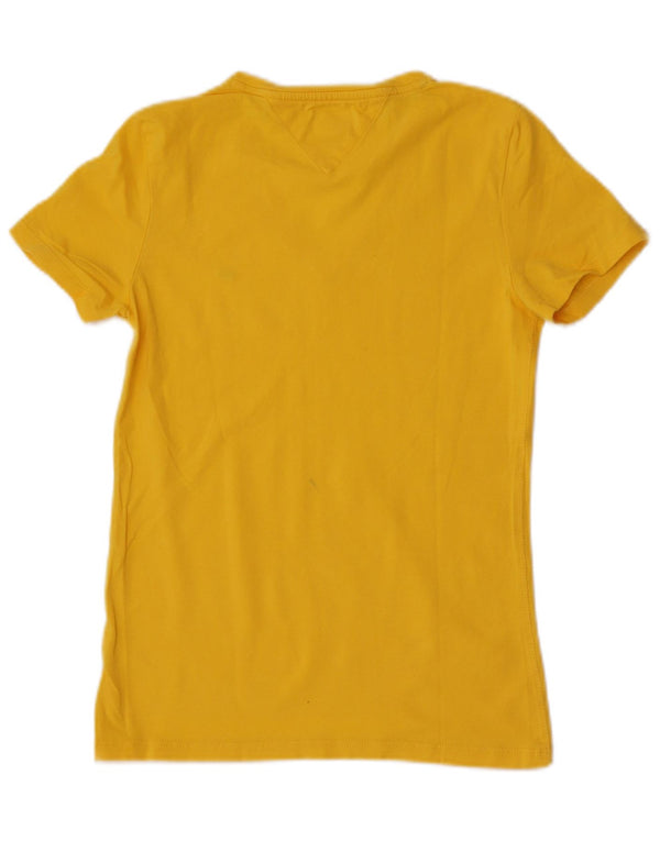 Tommy Hilfiger T-shirt pour femme UK 10 Small Jaune