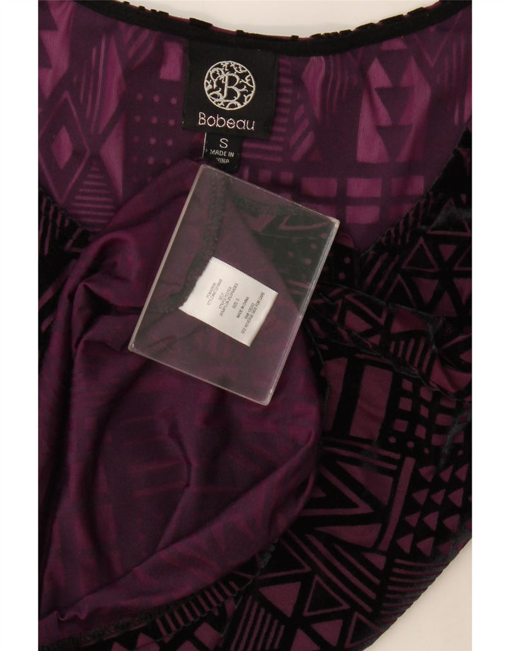 Bobedu Chemisier Femme Top UK 10 Petit Violet Géométrique Polyester