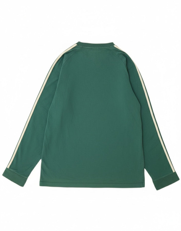 Adidas Haut à manches longues pour homme en coton vert moyen