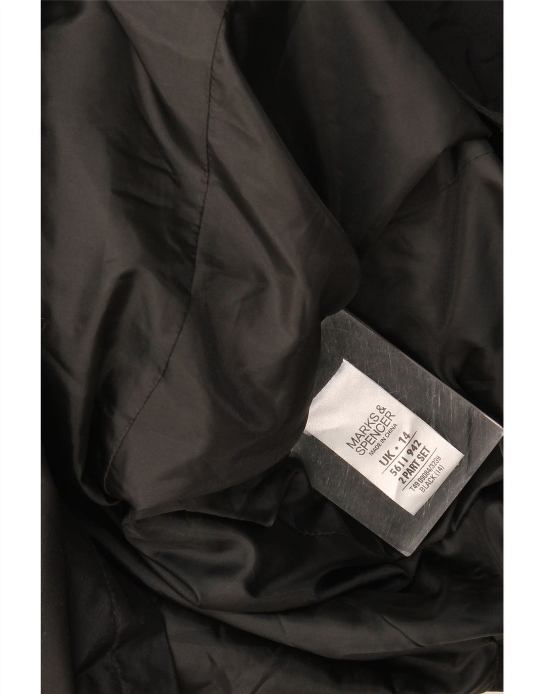 Marks & Spencer Trench-Coat Femme UK 44 Large Noir Polyester