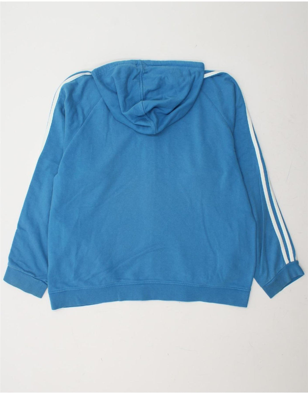 ADIDAS Pull à capuche zippé pour homme XL Bleu Coton