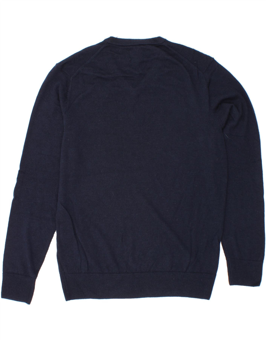 DOCKERS Mens V-Neck Jumper Sweater Medium Blue Wool Vintage Dockers and Second-Hand Dockers from Messina Hembry 