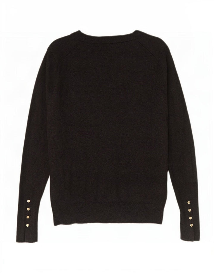 Zara Cardigan Femme Pull UK 12 Gris Moyen Viscose