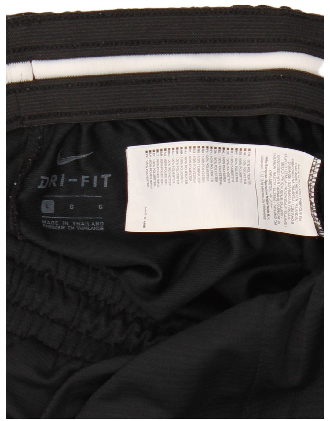 Nike Short de sport Dri Fit Graphic pour homme en polyester noir Taille L