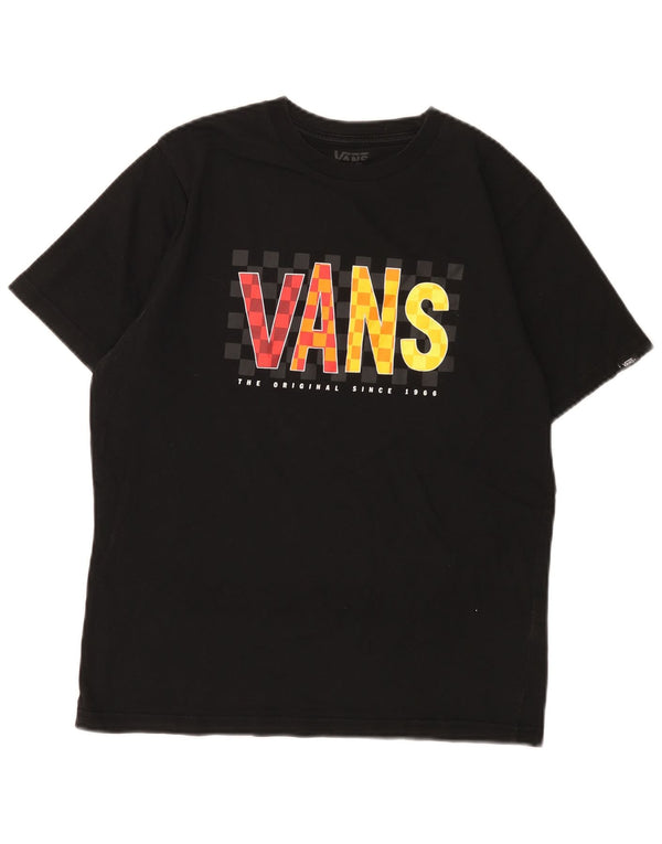 Vans T-shirt graphique coupe classique pour garçon 14-15 ans XL noir coton