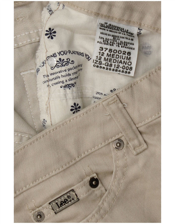 LEE Short décontracté pour femme US 12 Large W32 Coton Beige