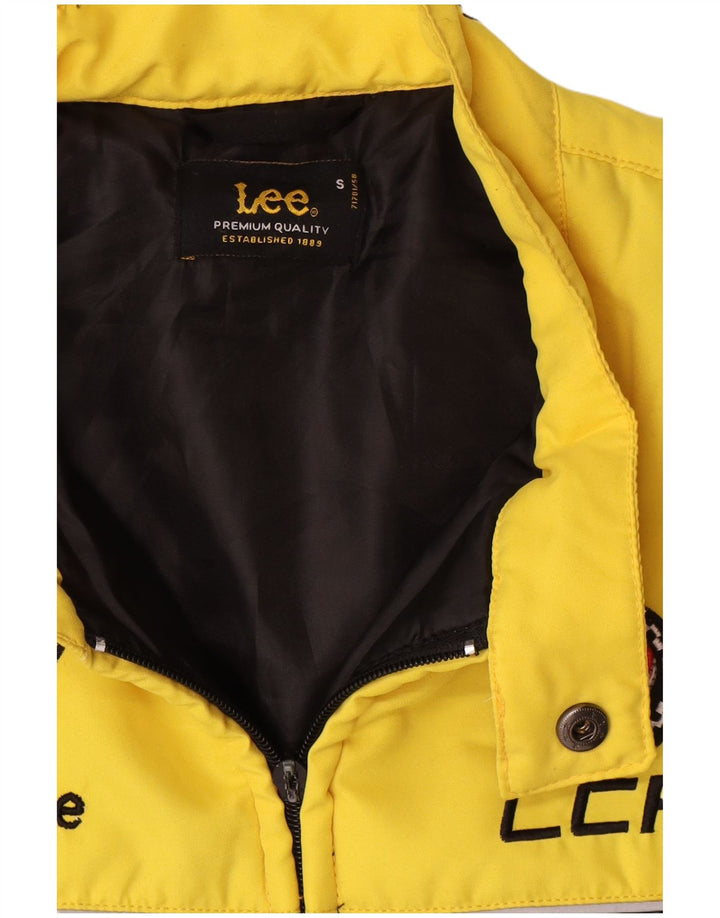 Lee Gilet matelassé graphique pour homme UK 36 Small Noir Colorblock Polyester