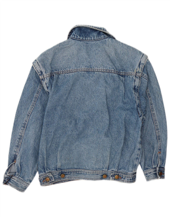 Casucci Veste en jean graphique pour garçon 10-11 ans Bleu Coton