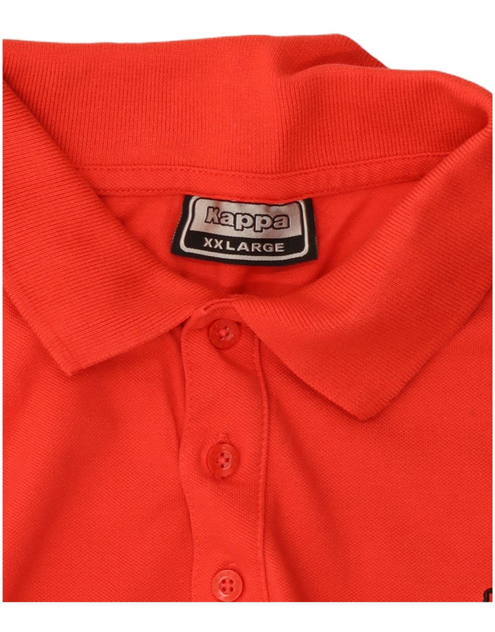 Kappa Polo Homme 2XL Rouge Coton
