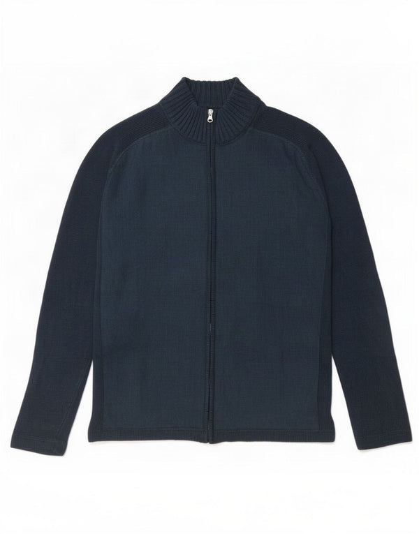 Massimo Dutti Cardigan Homme Pull Large Bleu Marine