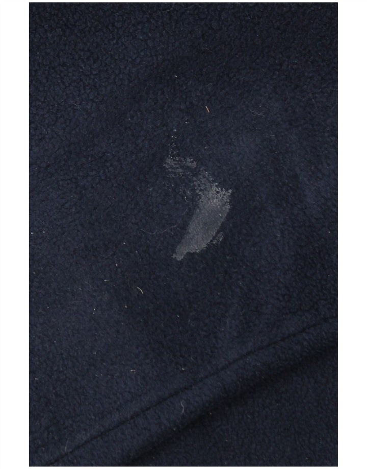 Kappa Pull polaire à col zippé pour homme, grand, bleu marine, polyester