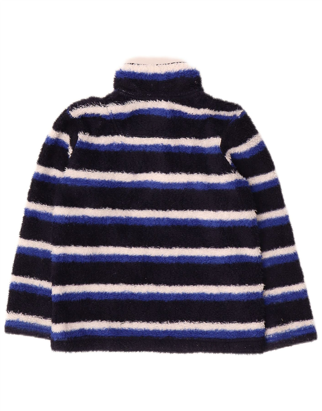JOULES Pull Polaire Col Zippé Garçon 5-6 ans Bleu Rayé Polyester
