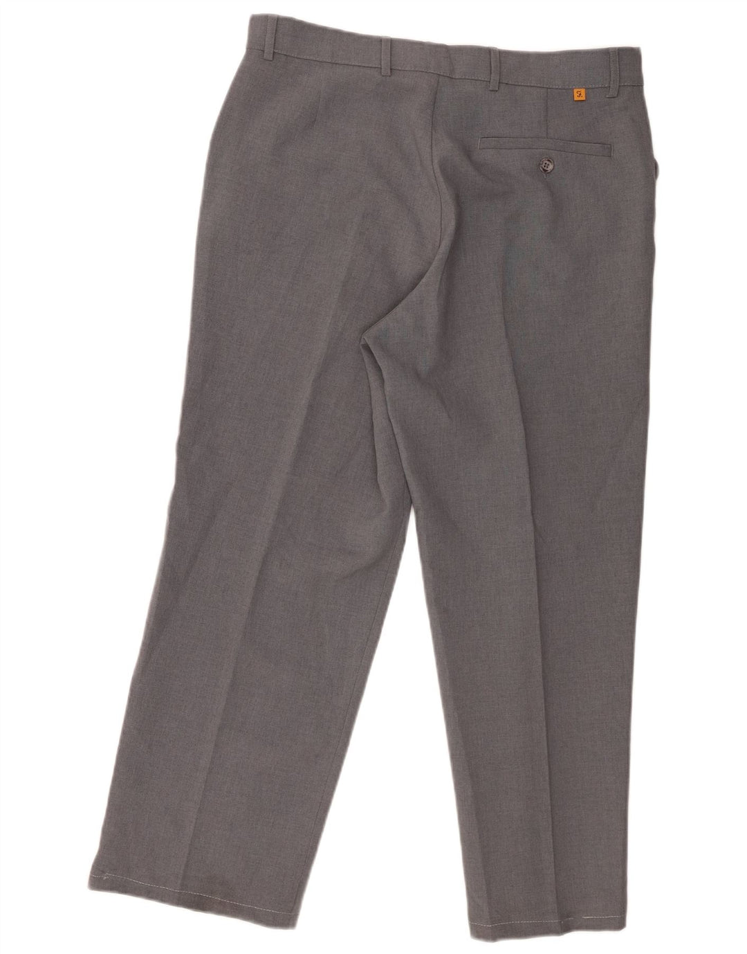 Farah Pantalon décontracté droit pour homme W34 L27 Gris Polyester