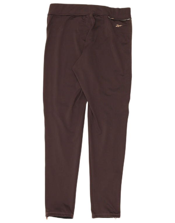 Reebok Leggings Femme UK 46 Large Marron Polyester