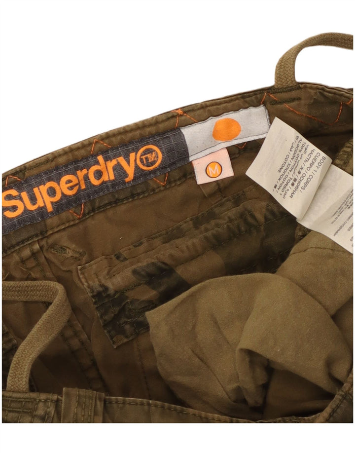 Superdry Pantalon Cargo Droit Moyen W34 L33 Kaki Camouflage