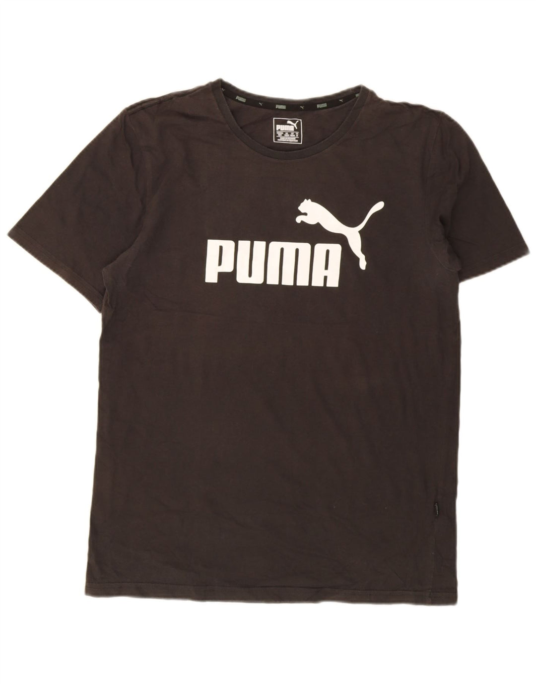 Puma T-Shirt Graphique Homme Noir Moyen Coton