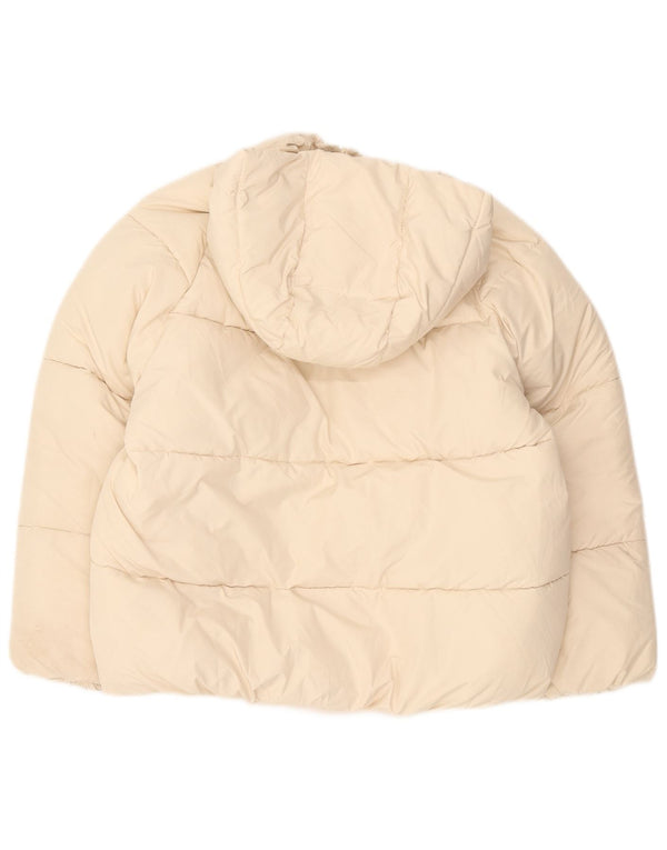 Zara Veste matelassée à capuche fille 11-12 ans Beige Polyester