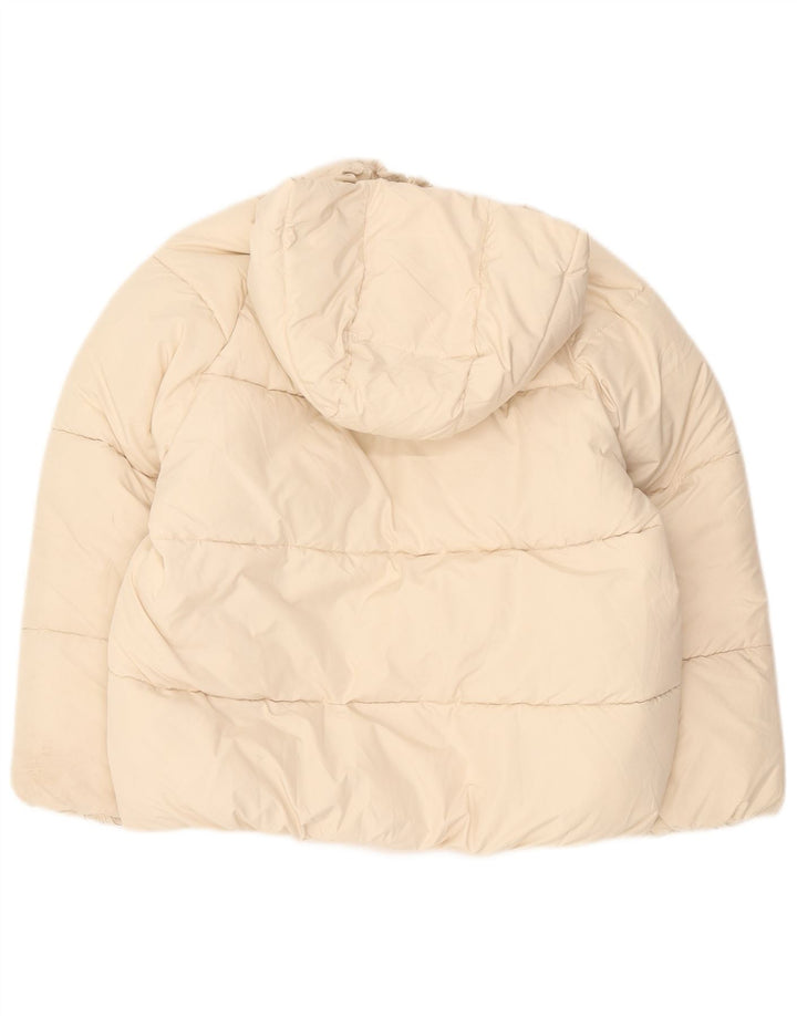 Zara Veste matelassée à capuche fille 11-12 ans Beige Polyester