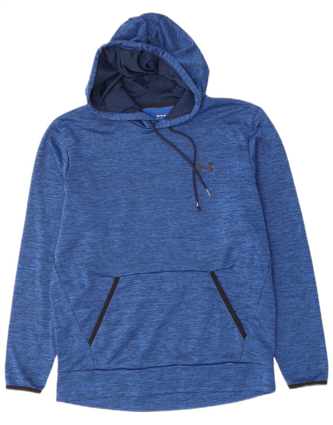 UNDER ARMOUR Pull à Capuche Coupe Ample Homme Bleu Moyen Moucheté Polyester