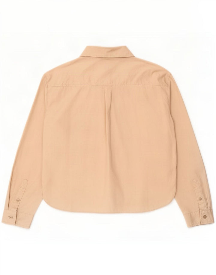 Chemise Femme Zara UK 14 Coton Beige Moyen